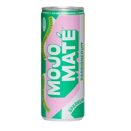NAPÓJ GAZOWANY Z MARAKUJĄ I YERBA MATE BIO 250 ml - MOJO MATE