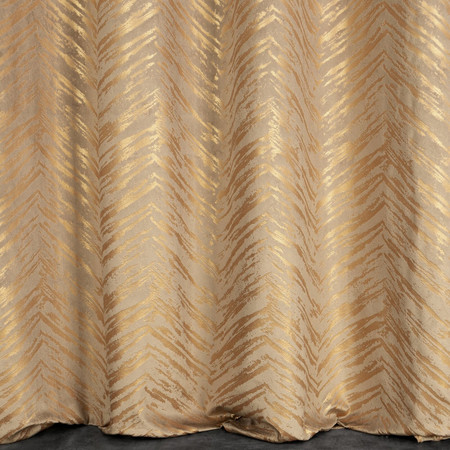 ZASŁONA GOTOWA SARA 140 X 250 CM CIEMNOBEŻOWY