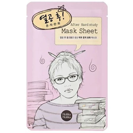 HOLIKA HOLIKA Mask Sheet After Hard Study oczyszczająco-łagodząca maseczka na bawełnianej płachcie po ciężkiej nauceHOLIKA HOLIKA