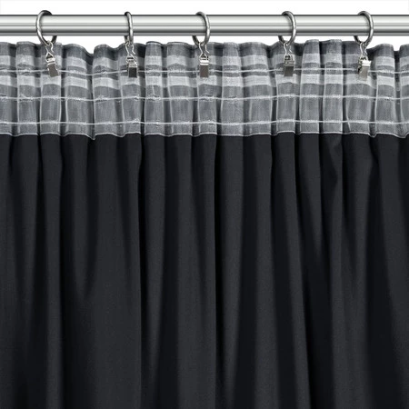 ZASŁONA GOTOWA DANI NA TAŚMIE 140 X 270 CM CZARNY