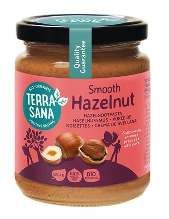 TERRASANA KREM Z ORZECHÓW LASKOWYCH PRAŻONYCH 100 % BIO 250 g