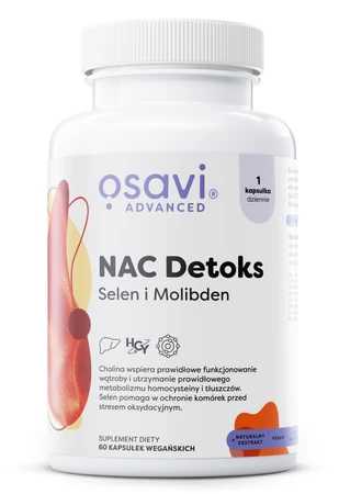 Osavi NAC Detoks, Selen i Molibden 60 kaps.