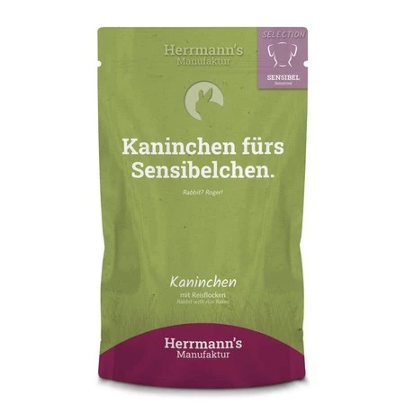 HERRMANN'S Selection Sensitive Dog Kaninchen - królik (150g)