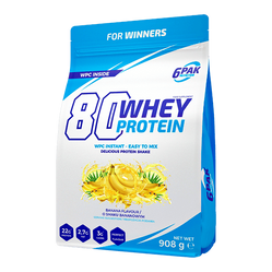 6PAK 80 WHEY PROTEIN 908g BANANA