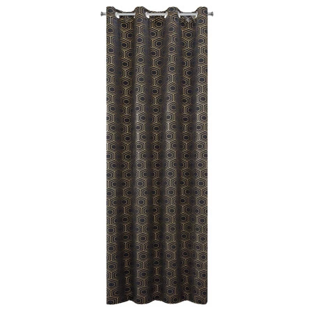 ZASŁONA GOTOWA KAJA 135 X 250 CM CZARNY