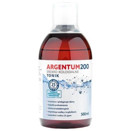 Aura Herbals, Argentum200 tonik (25 ppm) srebro Koloidalne, 500 ml