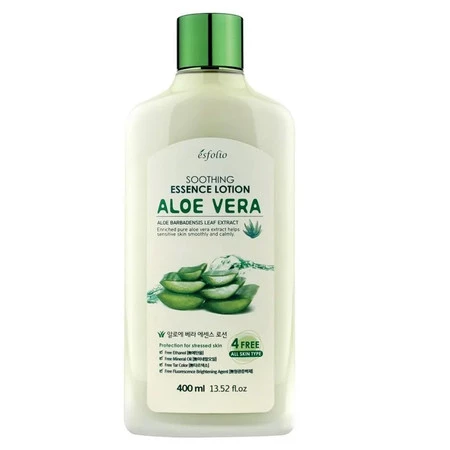 Aloe Vera łagodząco-nawilżająca esencja do twarzy i ciała z ekstraktem z aloesu 400ml