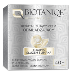 Biotaniqe,  Terapia Śluzem Ślimaka, Rewitalizujący Krem Odmładzający 40+, 50 ml