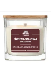 Big Nature Świeca sojowa o zap. Czekolada i Cukier Palony 220g