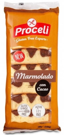 PROCELI Ciasto marmurkowe z kakao bezglutenowe 180 g