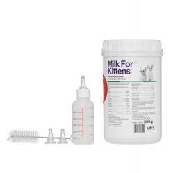 Lab-V Milk For Kittens preparat mleko zastępczy dla kociąt -zestaw z butelką 200g KRÓTKA DATA 2026-07-16