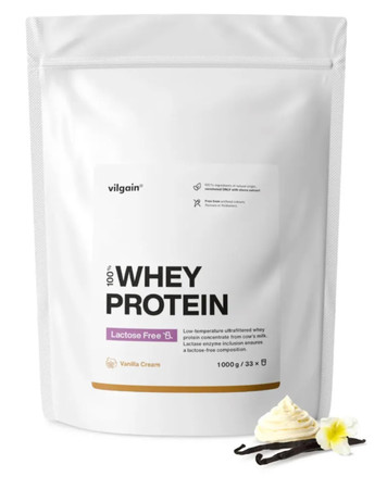 Vilgain Lactose Free Whey Protein krem waniliowy 1000 g