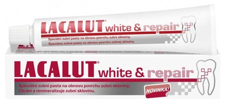 LACALUT WHITE & REPAIR Pasta dla zdrowych, białych i pełnych blasku zębów 75 ml