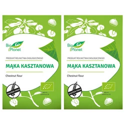 Zestaw 2x Bio Planet − Mąka kasztanowa bezglutenowa BIO − 700 g
