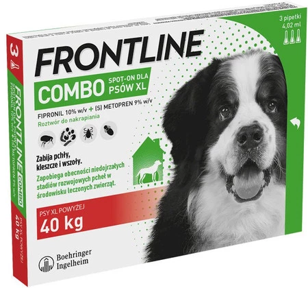 FRONTLINE COMBO Spot-On XL >40kg Krople na kleszcze 1szt.