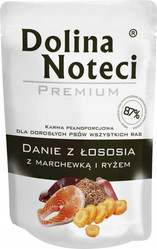Dolina Noteci Małe Rasy – Danie Łosoś z Marchewką i Ryżem 100g