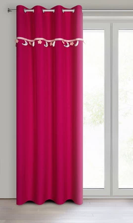 ZASŁONA GOTOWA MOON 2 140 X 250 CM AMARANTOWY