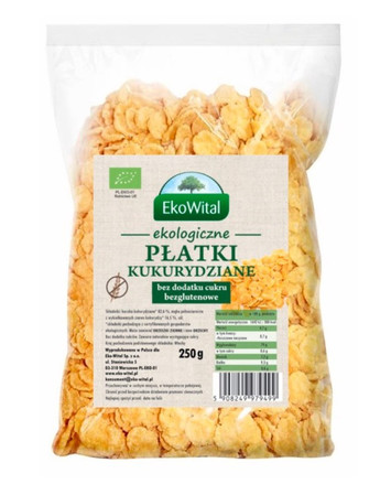 Płatki kukurydziane bez dodatku cukru BEZGL. BIO 250 g