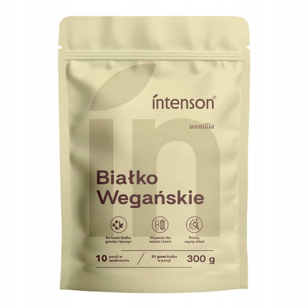  Intenson Białko Wegańskie o smaku waniliowym 300g
