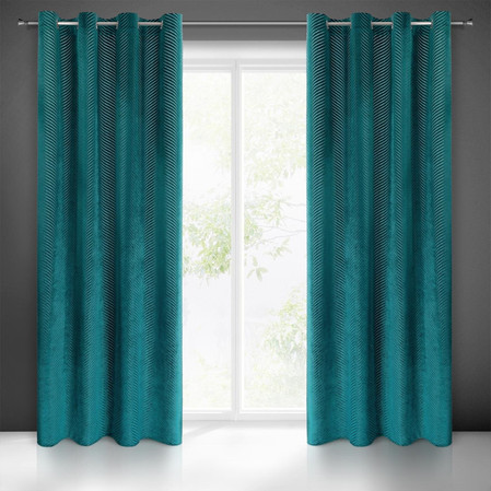 ZASŁONA GOTOWA LUSSI 140 X 250 CM CIEMNOTURKUSOWY