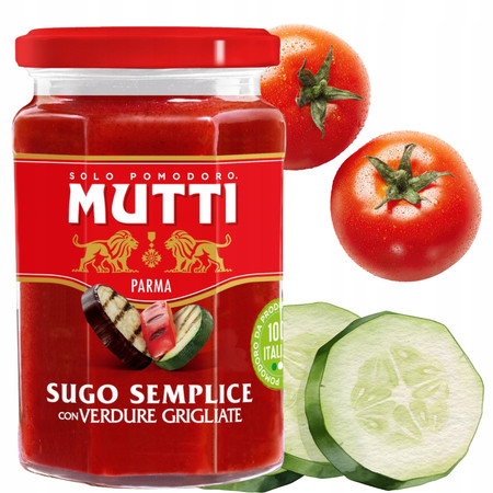 Mutti włoski sos pomidorowy - grillowane warzywa Sugo Semplice 280g