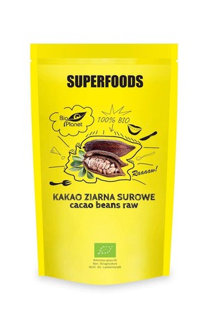 KAKAO ZIARNA SUROWE BIO 200 g - BIO PLANET