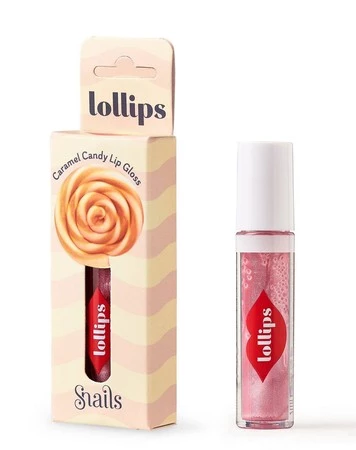 Snails, Błyszczyk Lollips  – Caramel Candy dla dzieci, 3ml