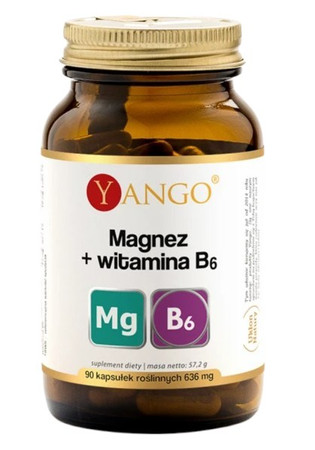 YANGO Magnez + Witamina B6 na wsparcie organizmu po wysiłku 90 kaps.