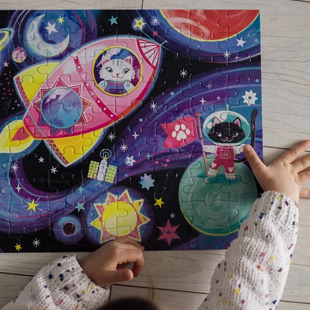 Mudpuppy Puzzle świecące w ciemności Kosmiczne marzenia 100 elementów 5+