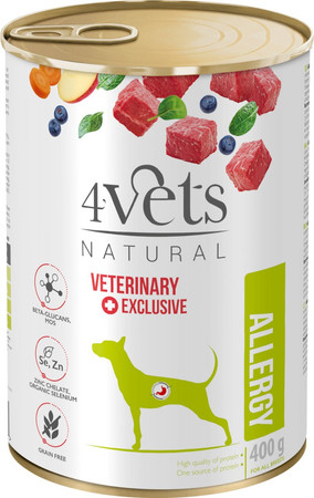 4VETS Natural ALLERGY dla psa z alergią 400g