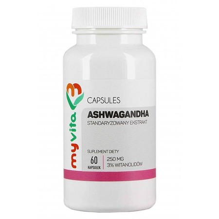 Myvita Ashwagandha Standa.3% 250 Mg 60 K
