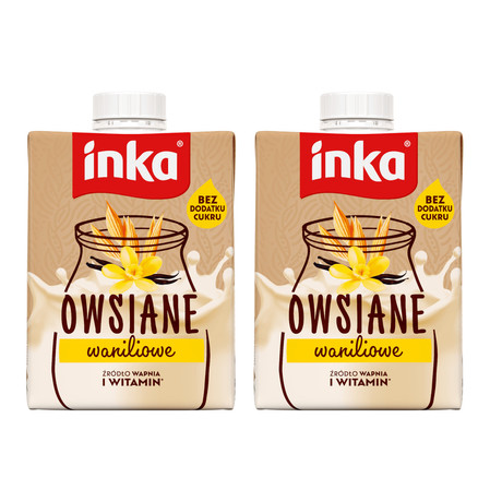 Zestaw: 2x Inka napój owsiany z wanilią 500 ml