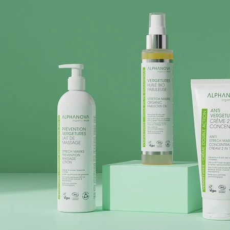 Alphanova Sante, Mleczko przeciw rozstępom, buteleczka z pompką, 400ml