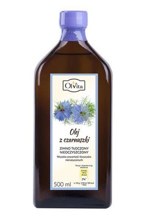 OLVITA Olej z czarnuszki zimnotłoczony 500ml (Egipt)