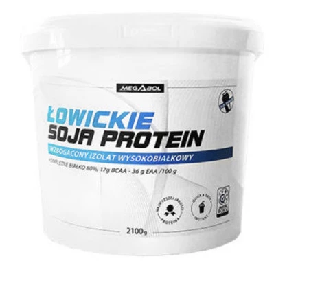Megabol Łowickie Soja Protein odżywka białkowa 2,1 kg smak banan