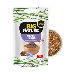 Siemię lniane mielone brązowe 1 kg  Duża Paka