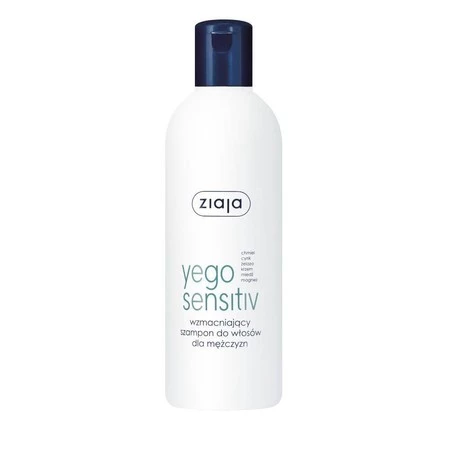 Ziaja Yego, Sensitiv wzmacniający szampon do włosów dla mężczyzn 300ml