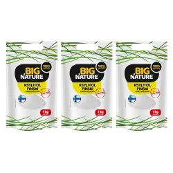 Zestaw 3x Big Nature Ksylitol Fiński 1 kg