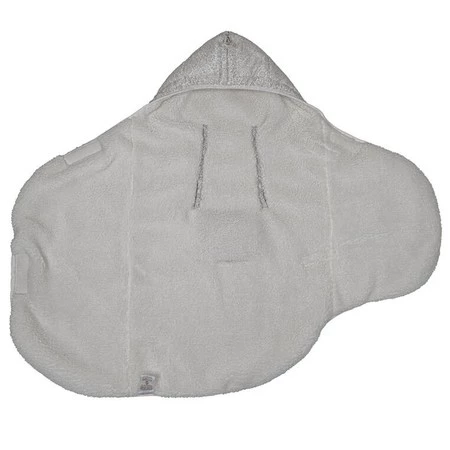 Lodger Wodoodporny wielofunkcyjny otulacz śpiworek z polarowym wnętrzem szary Taslon Drizzle