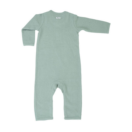 Lodger Pajacyk piżamka niemowlęca bawełniana jasna zieleń Basic Rib Peppermint r. 68
