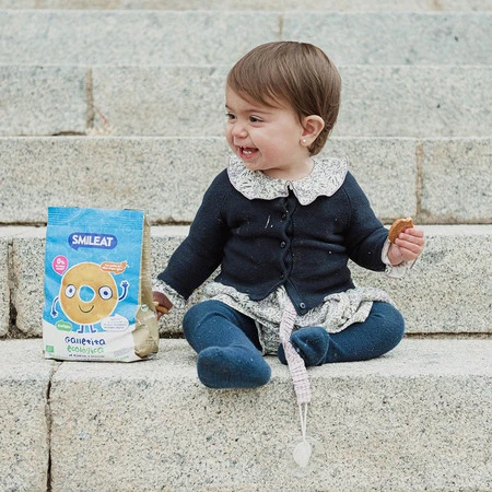 Smileat, BIO Herbatniki z orkiszu, jabłkowe 10m+, 220g