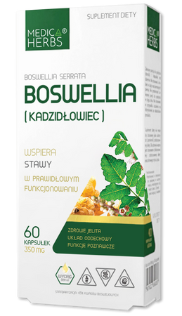 Medica Herbs Boswellia Kadzidłowiec 350mg na wsparcie stawów 60 kaps.