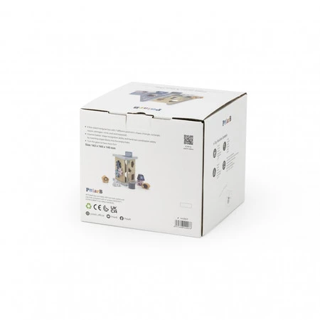 Viga PolarB Drewniany edukacyjny sorter z klockami piramida