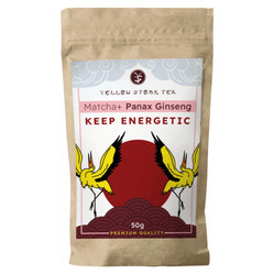 YELLOW STORK TEA Matcha + Panax Ginseng 50g KRÓTKA DATA 2026-09-30