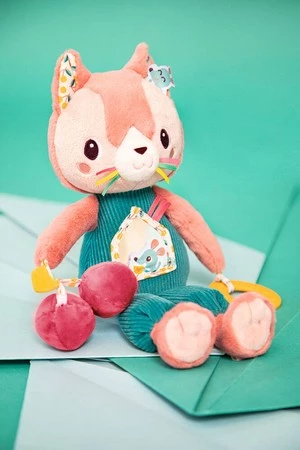 Lilliputiens Przytulanka aktywizująca wielofunkcyjna Kotka Jeanne 9 m+