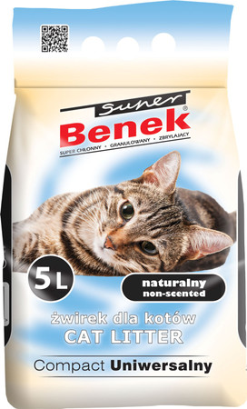 Super BENEK Uniwersalny Compact Żwirek bentonitowy 5l