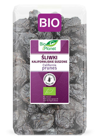 BIO PLANET ŚLIWKI KALIFORNIJSKIE BEZ PESTEK BEZGLUTENOWE BIO 1 kg