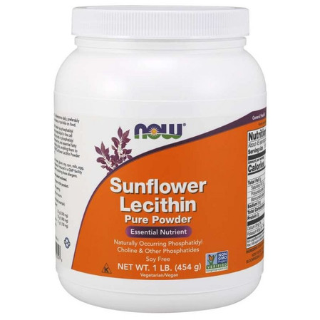 Now Foods Sunflower Lecithin Lecytyna Słonecznikowa 454 g
