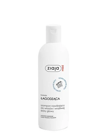 Ziaja, Kuracja łagodząca szampon nawilżający do włosów i wrażliwej skóry głowy −  300 ml
