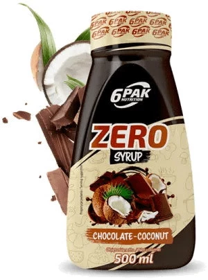 6PAK Syrop ZERO 500ml smak czekolada - orzech